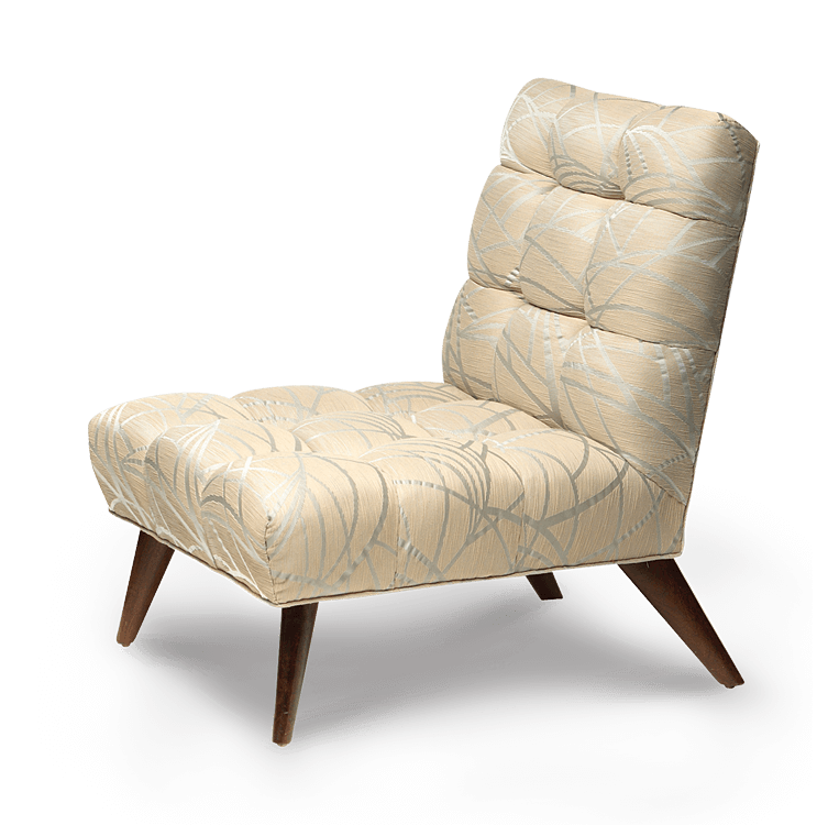Armless Tufted Chair