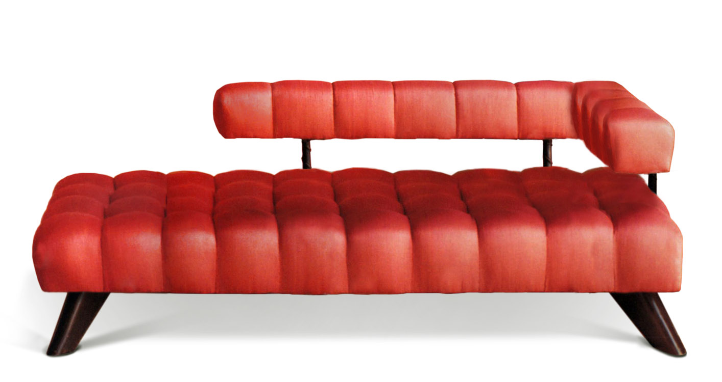 One Armed Tufted Sofa